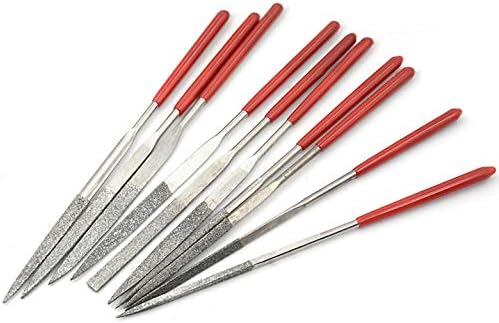 4 Inch 2*100mm Mini Diamond Needle File Set Assorted Metal Riffler Files Jewelers File Precision Hand Tools for Glass Wood Stone Jewelry