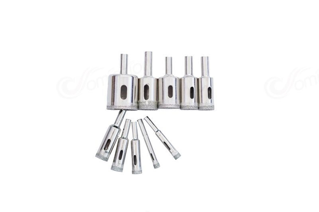 DHO-10-6/30-1 Integrated Steel Hole Opener 10PCS Diamond Hole Saw Drill Quartz 10pc set