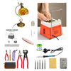 Orange Grinder Set No.2 Stained Glass Supplies，Stained Glass Kits with Glass Grinder Set ,Soldering Iron Kit,Glass Cutter Tool Kit 