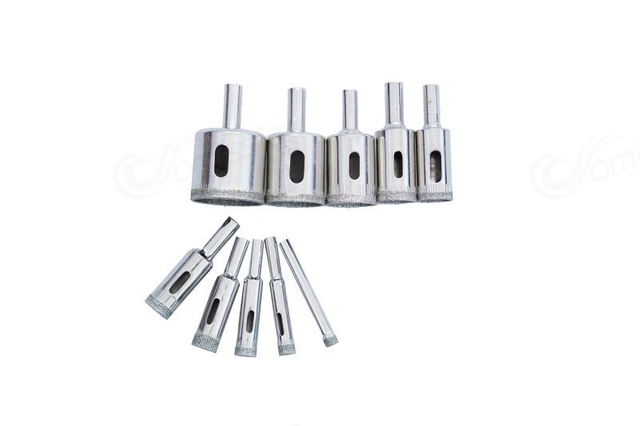 DHO-10-6/32 Integrated Steel Hole Opener 7 PCS Diamond Hole Saw Drill Quartz 7pc set