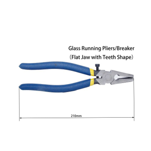 MDQ08 Glass Running Pliers flat Jaws Glass Cutting Pliers Glass Cutting Tools for Key Fob Hardware Install and Stained Glass Work