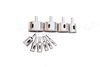 DHO-10-8/50-2 Integrated Steel Hole Opener 10 PCS Diamond Hole Saw Drill Quartz10 pc set