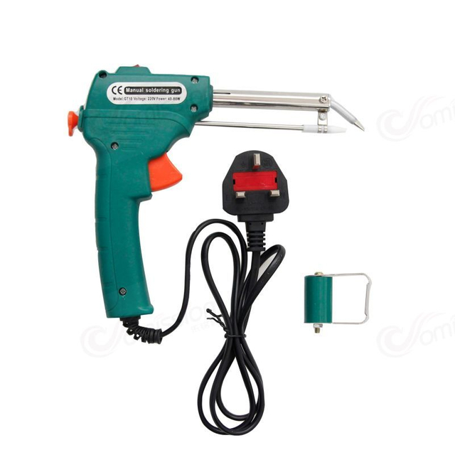 HSG01-60 UK Soldering Gun, Automatic 60W Soldering Iron Solder Welding Gun for Jewelry, Home DIY, Circuit Boards, Electronics Repair